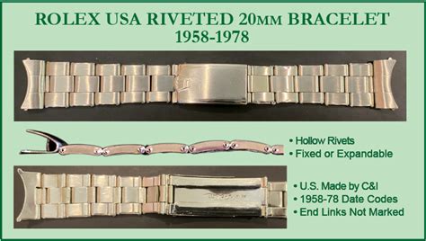 vintage rolex bracelet chart|authentic rolex bracelets for sale.